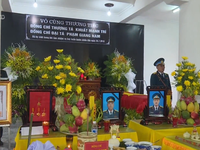 Trang trọng Lễ truy điệu 2 phi công Su-22 hy sinh tại Nghệ An