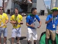 Phóng viên Thể Thao VTV tác nghiệp tại Nga: Niềm vui của CĐV Brazil tại Samara