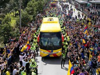 Loại sớm ở FIFA World Cup™ 2018, ĐT Colombia vẫn được chào đón như 'vua' ở quê nhà