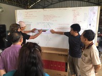 Các tình nguyện viên giúp sức giải cứu đội bóng thiếu niên Thái Lan