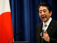 Thủ tướng Nhật Bản Shinzo Abe tranh cử chức Chủ tịch đảng LDP