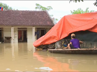 Người dân nhiều nơi ở Thanh Hóa bị cô lập do mưa lũ