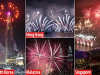 Hàng loạt hoạt động chào mừng năm mới 2018 tại châu Á