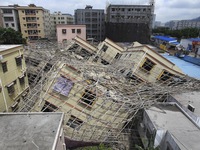 Sập tòa nhà 6 tầng tại Trung Quốc,  1 người thiệt mạng