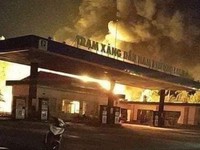 Đồng Nai: Cháy lớn ở cửa hàng xăng dầu