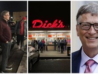 Tỷ phú Bill Gates xếp hàng mua đồ ăn nhanh giá rẻ