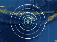 Động đất mạnh 6 độ richter trên đảo Sumbawa, Indonesia