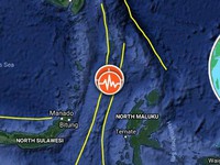 Indonesia: Động đất hơn 6,6 độ Richter, không có đe dọa về sóng thần