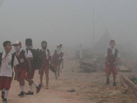 Nhiều trường học ở Indonesia phải đóng cửa do khói bụi cháy rừng