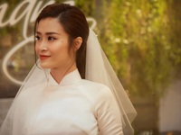 Diện áo dài giản dị, Đông Nhi đẹp xuất thần trong lễ rước dâu