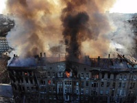 Cháy nghiêm trọng tại Ukraine, 1 người thiệt mạng, 14 người mất tích