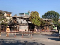 Cháy quán ăn tại Vĩnh Phúc, 4 người thiệt mạng
