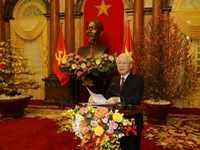Tổng Bí thư, Chủ tịch nước Nguyễn Phú Trọng: Đất nước bước vào mùa xuân mới với tâm thế và quyết tâm lớn