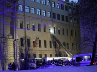 Sập tòa nhà trường đại học tại Nga