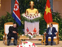 Thủ tướng Nguyễn Xuân phúc hội kiến Chủ tịch Triều Tiên Kim Jong-un