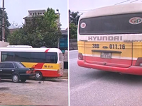 Tạm giữ xe bus 'dù' có tài xế và phụ xe đánh dập mũi nữ hành khách