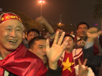 Người hâm mộ hân hoan với chiến thắng của U23 Việt Nam