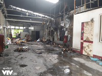 Khu nhà xưởng bị cháy ở Hà Nội xây trên đất lấn chiếm