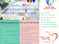 Khám sàng lọc tim bẩm sinh miễn phí tại Nam Định