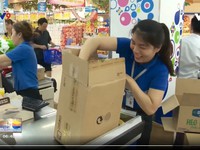 Khánh Hòa: Các siêu thị hưởng ứng 'nói không với túi nilon, đồ nhựa'