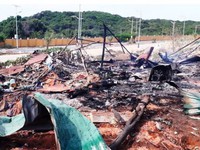 Điều tra nguyên nhân vụ cháy thùng xăng ở Khánh Hòa