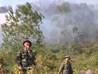 Nhiều khó khăn trong công tác chữa cháy rừng Hồng Lĩnh
