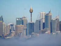 Gián đoạn giao thông do sương mù tại Sydney, Australia