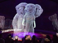 Rạp xiếc Đức sử dụng hình chiếu 3D để chống ngược đãi động vật