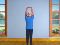 Thủ tướng Ấn Độ hướng dẫn yoga qua phim hoạt hình