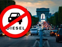 Pháp cấm ô tô chạy dầu diesel tại Paris