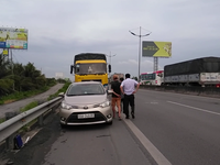 Tai nạn trên cao tốc TP.HCM – Trung Lương, giao thông ùn ứ