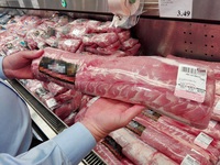 Giá thịt lợn nhập khẩu có xu hướng tăng