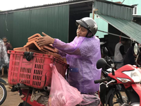 Sau bão, hàng ngàn người Quảng Ngãi chen lấn đi mua ngói