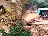 Người dân làng bên vượt thác lũ, mưa bão 3 tiếng để cứu hộ người gặp nạn