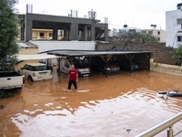Mưa lớn gây ngập lụt nghiêm trọng tại Hy Lạp