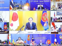 Lãnh đạo ASEAN, Nhật Bản thảo luận an ninh khu vực và đối phó COVID-19