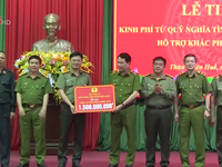 Bộ Công an hỗ trợ tỉnh Thừa Thiên - Huế khắc phục bão lũ