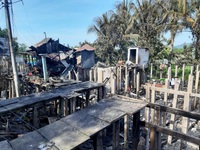 Hỏa hoạn thiêu rụi 7 căn nhà ở TP Châu Đốc
