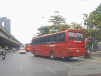 Đề xuất lắp camera trên đường Phạm Hùng phạt nguội xe khách vi phạm