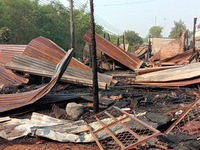 Cháy xưởng gỗ ở Bình Phước, 1 người tử vong