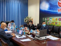 VPF họp trực tuyến với các đội bóng V.League