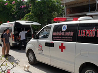 Sập giàn giáo ở Phú Yên khiến 4 người bị thương
