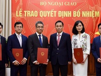 Bổ nhiệm 5 lãnh đạo mới thuộc Bộ Ngoại giao