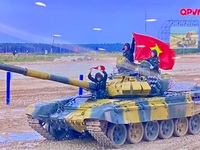 Đội tuyển xe tăng Việt Nam về đích đầu tiên ở trận ra quân Army Games 2020