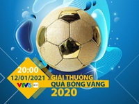 VTV tường thuật trực tiếp Gala Quả bóng Vàng Việt Nam 2020