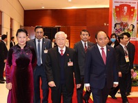 Tổng Bí thư, Chủ tịch nước Nguyễn Phú Trọng dự phiên họp trù bị Đại hội XIII của Đảng