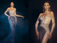 Thùy Tiên hé lộ đầm dạ hội Bán kết Miss Grand International 2021