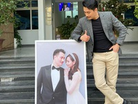 Việt Anh khoe ảnh cưới Lã Thanh Huyền