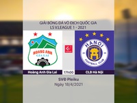 VIDEO Highlights: Hoàng Anh Gia Lai 1-0 CLB Hà Nội (Vòng 10 LS V.League 1-2021)