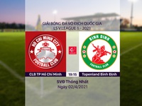VIDEO Highlights: CLB TP Hồ Chí Minh 1-3 Topenland Bình Định (Vòng 7 LS V.League 1-2021)